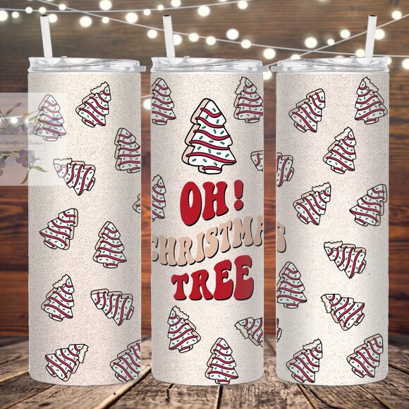 Oh Christmas Tree Metal Stainless Steel Insulated tumbler - Picture 1 of 1